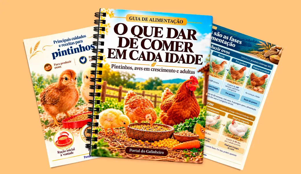O que dar de comer em cada idade: ração, grãos e verduras para pintinhos, aves em crescimento e adultas