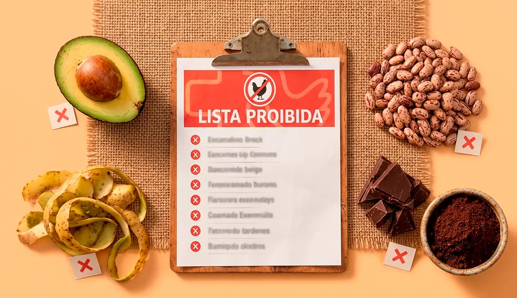 Alimentos comuns que nunca devem ser dados às galinhas